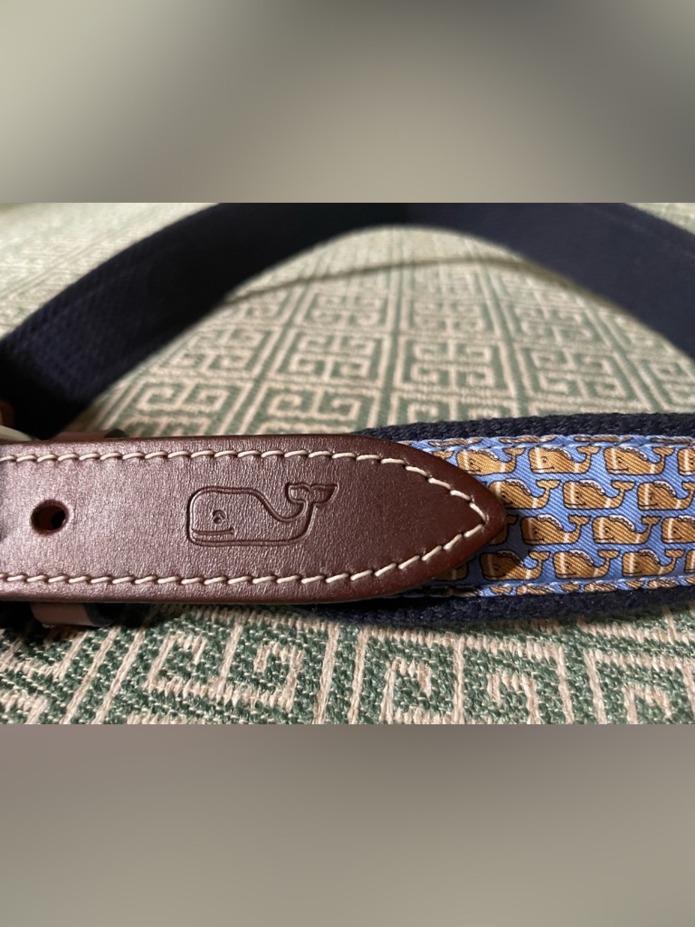Vineyard Vines Boys Whale Canvas Club Belt size 24